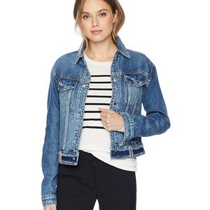 Hudson Triple Waistband Cropped Jean Jacket Small